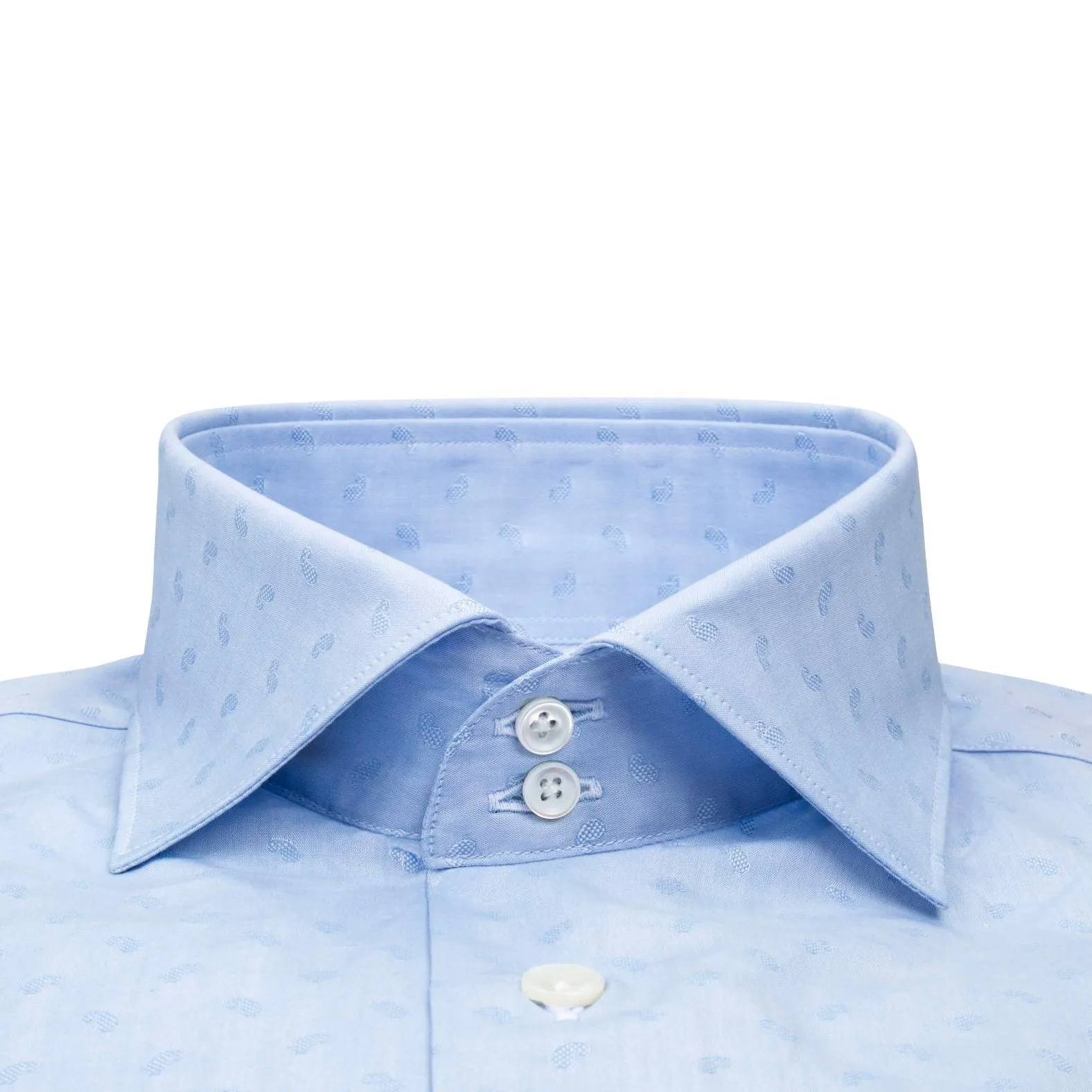 Bamino Blu Mini Paisley Dress Shirt @ The Vault