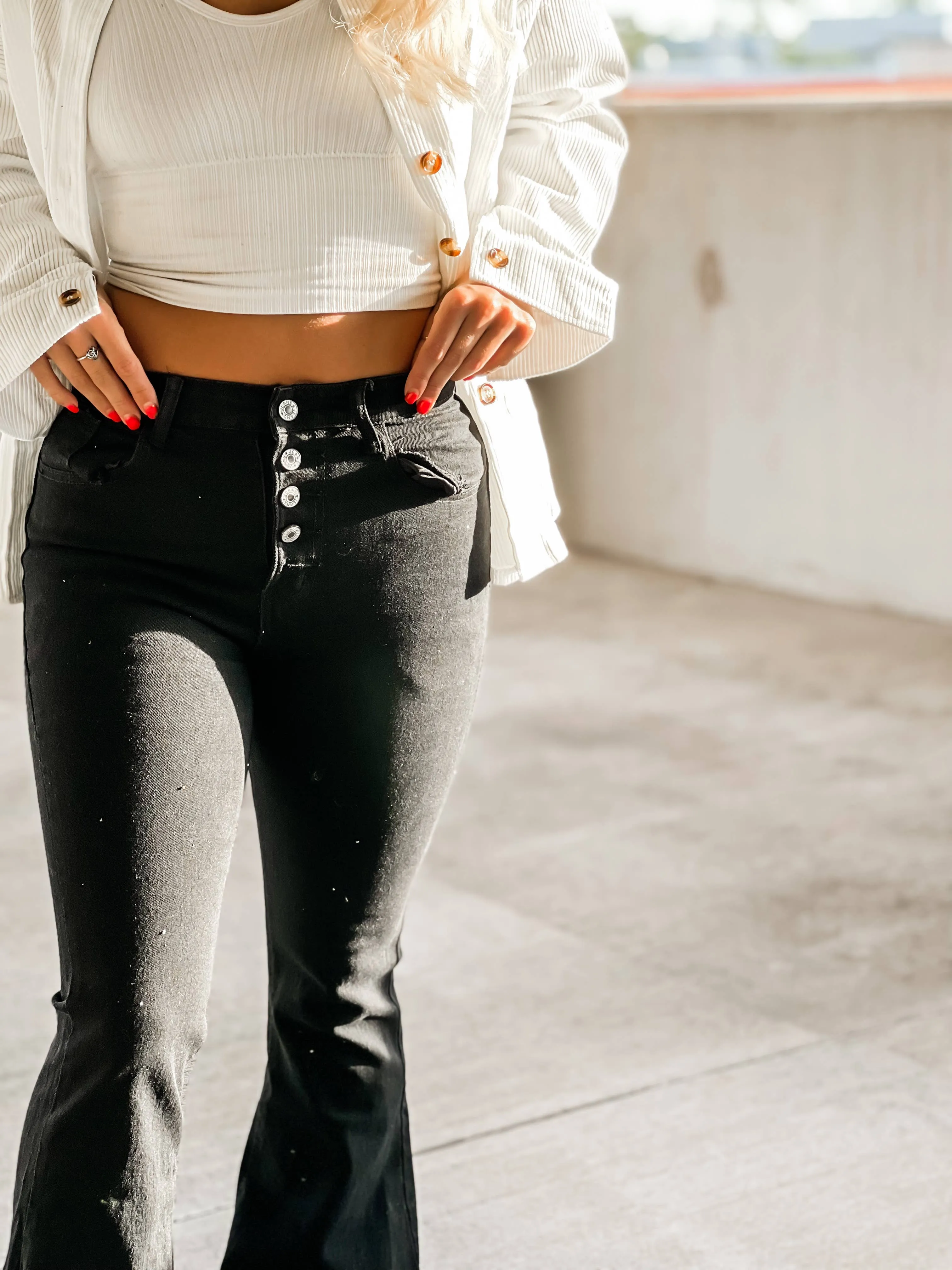 Black Bell Bottoms