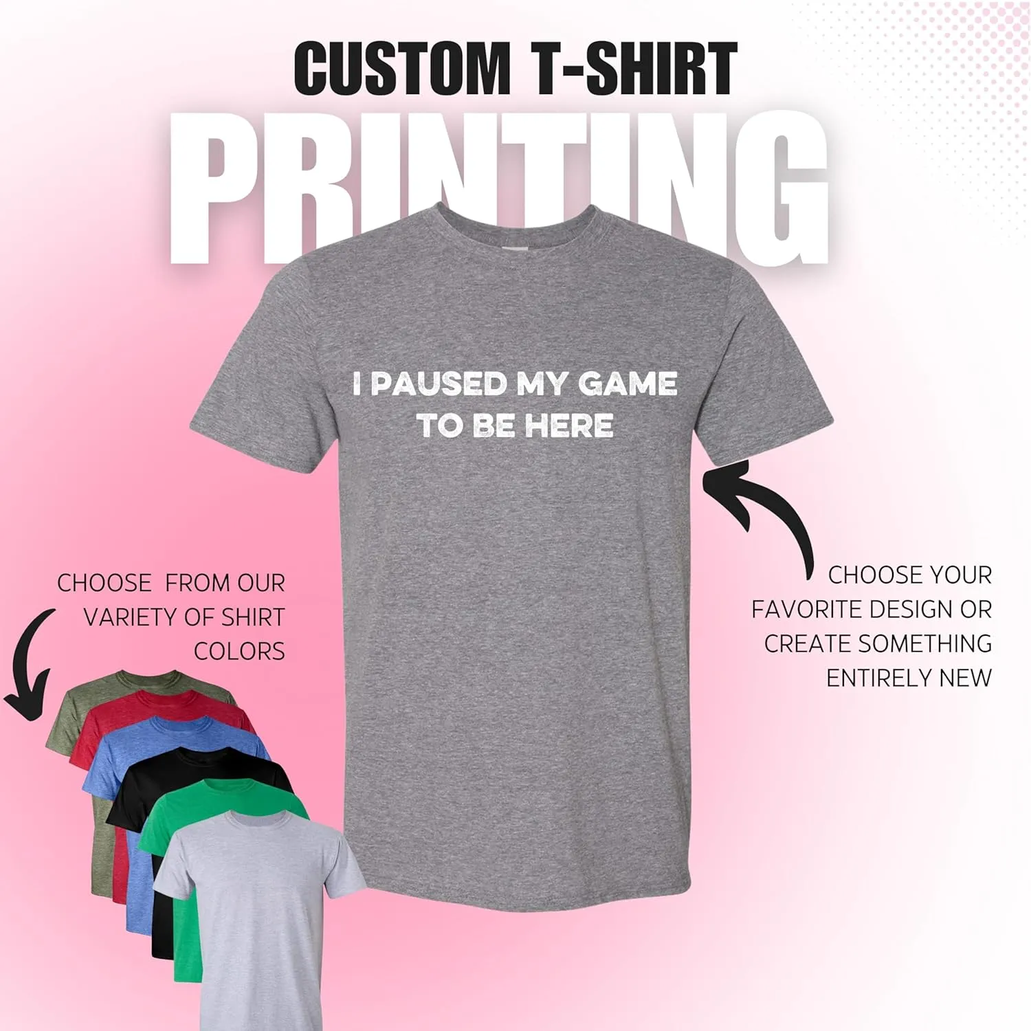 Custom T-Shirt Add Your Text for Men & Women Unisex Personalized Shirt