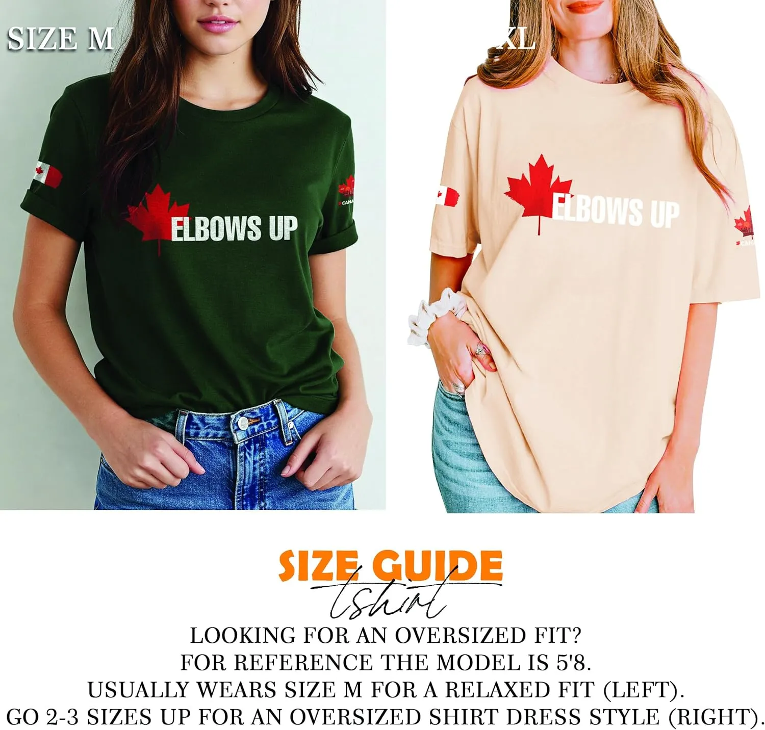 Elbows Up Canada T-Shirt True North Strong and Free Canadian Shirt Unisex Tee Men and Women