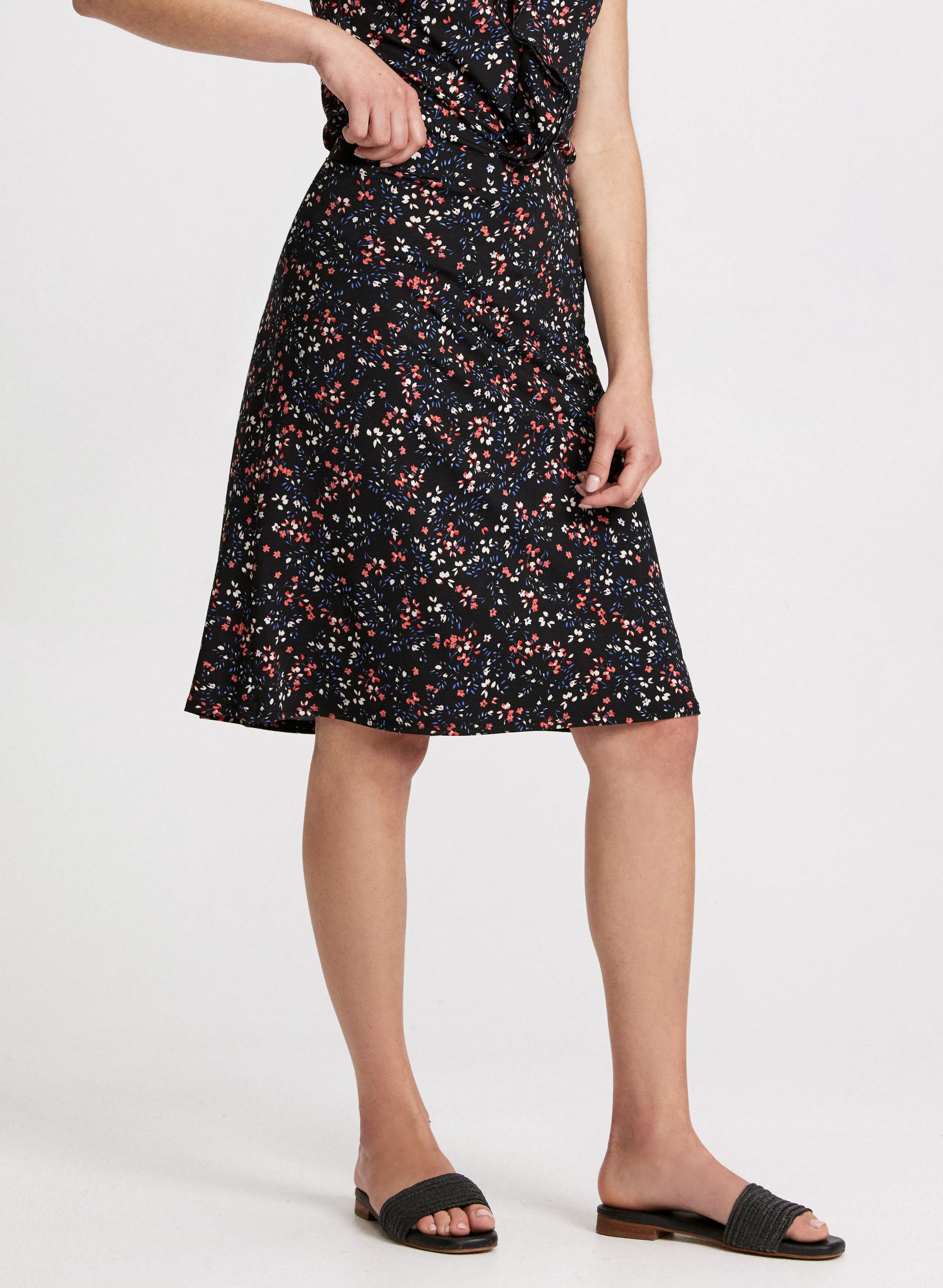 Floral A-Line Skirt