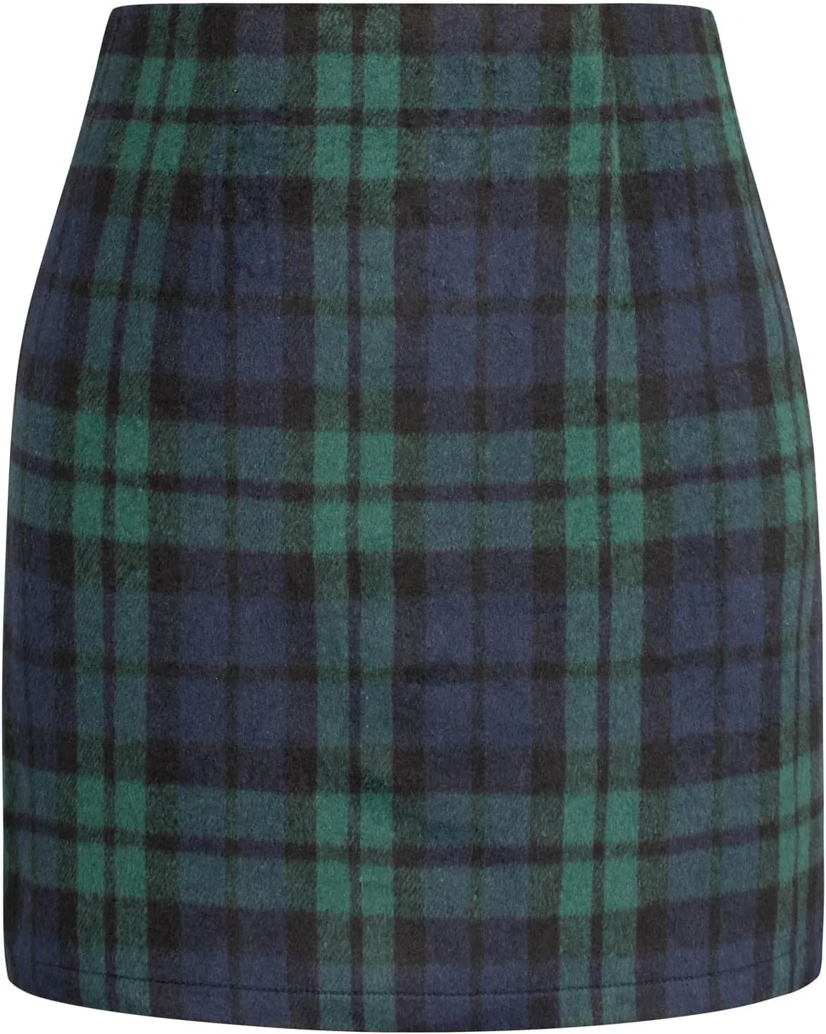 Kate Kasin 2025 Plaid Pencil Skirts for Women High Waisted Casual Stretch Bodycon Mini Skirt