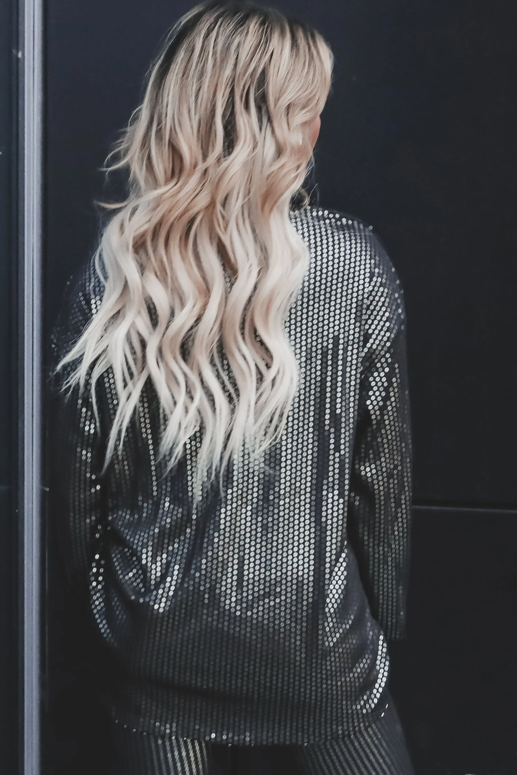 Light Up The Whole Room Sequin Button Up Top