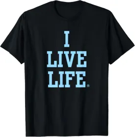 Live Life Bold Motivational Blue Inspirational Slogan Quote T-Shirt