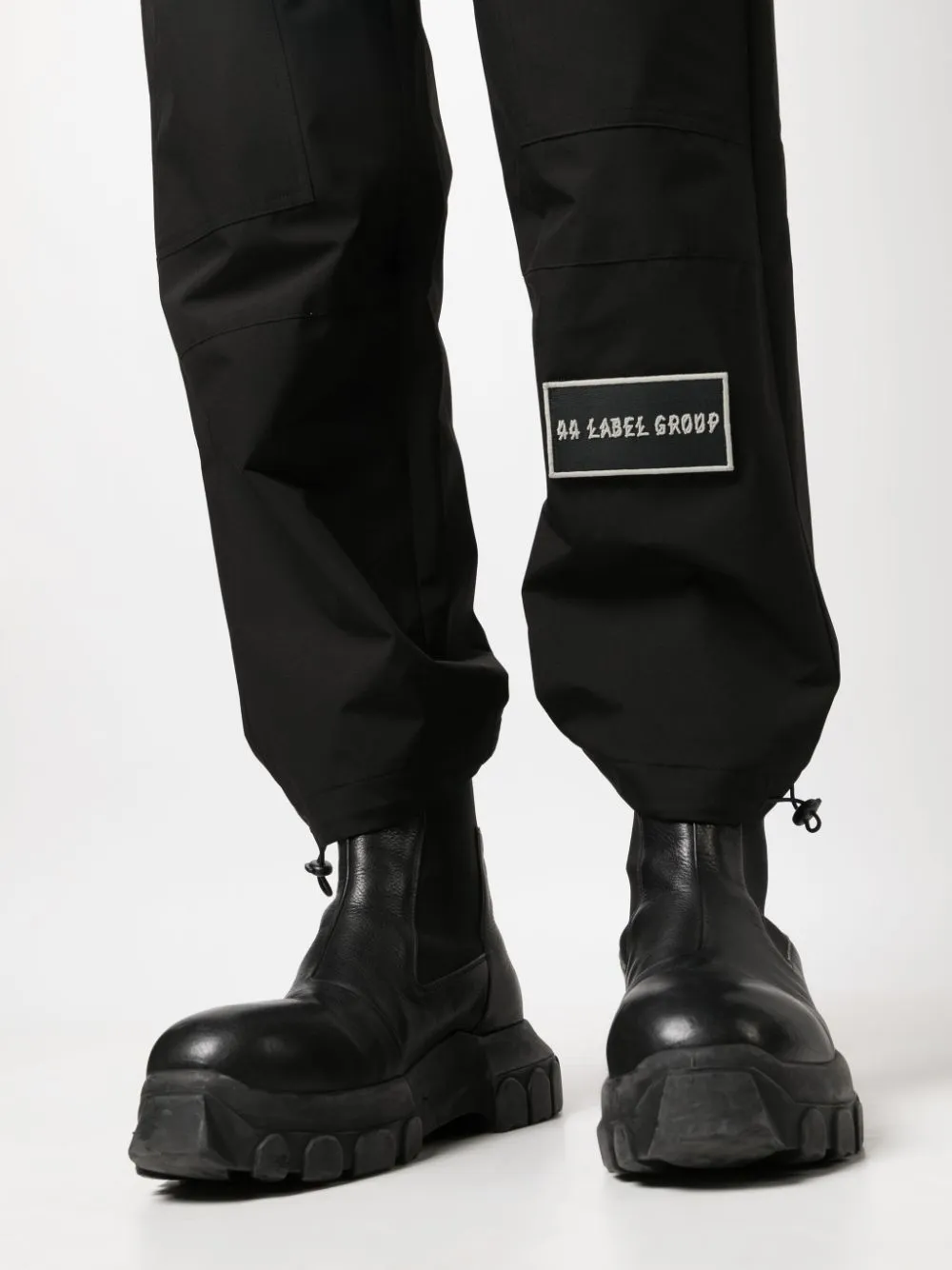 Logo-Patch Straight-Leg Trousers