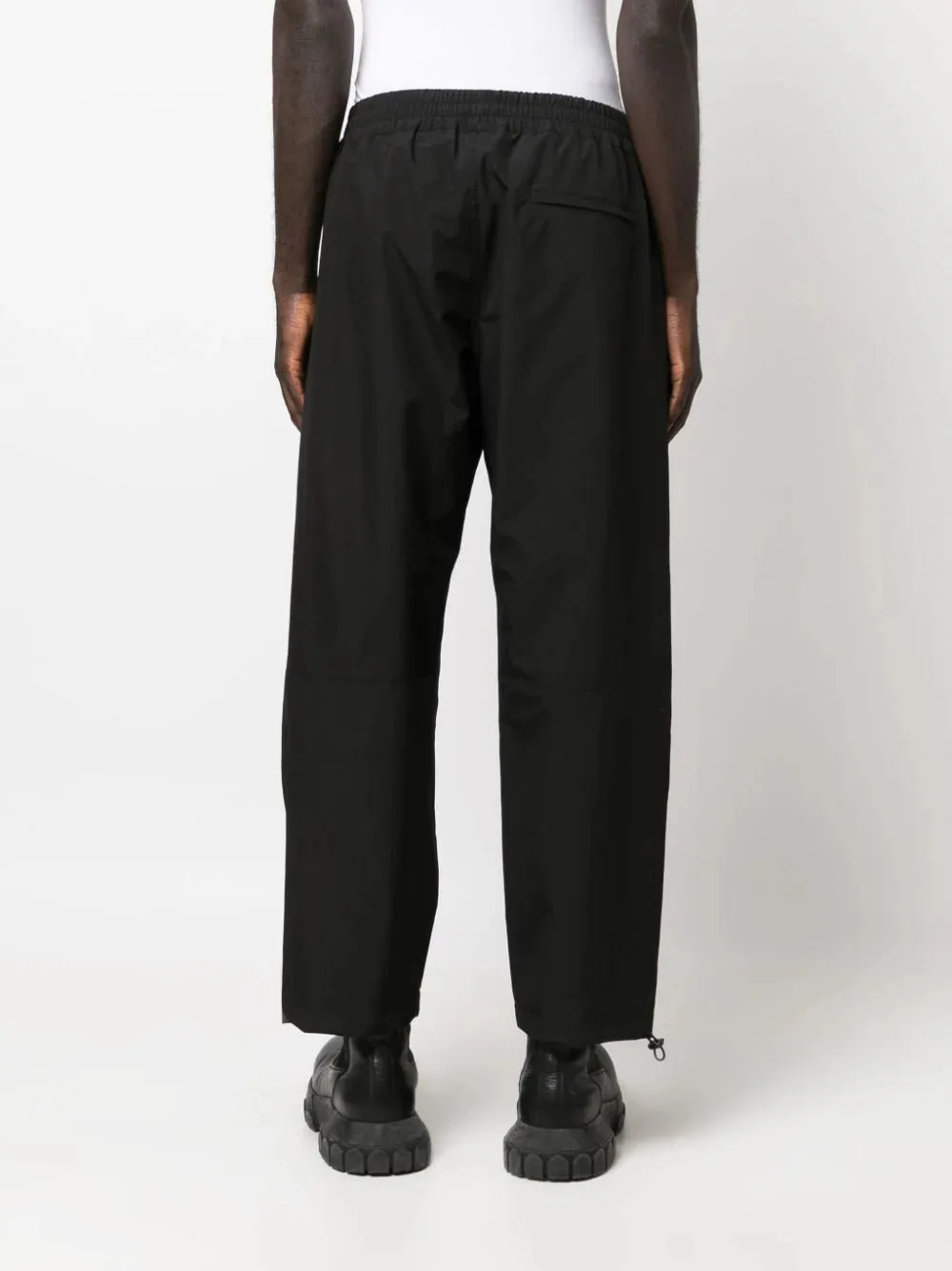 Logo-Patch Straight-Leg Trousers