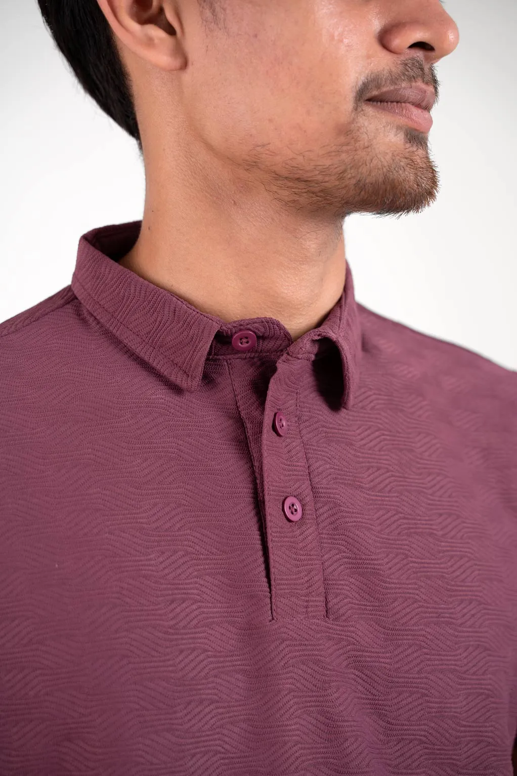 Monarch Wine Red Polo Tshirt For Man