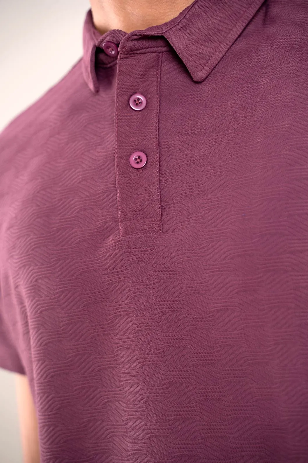 Monarch Wine Red Polo Tshirt For Man