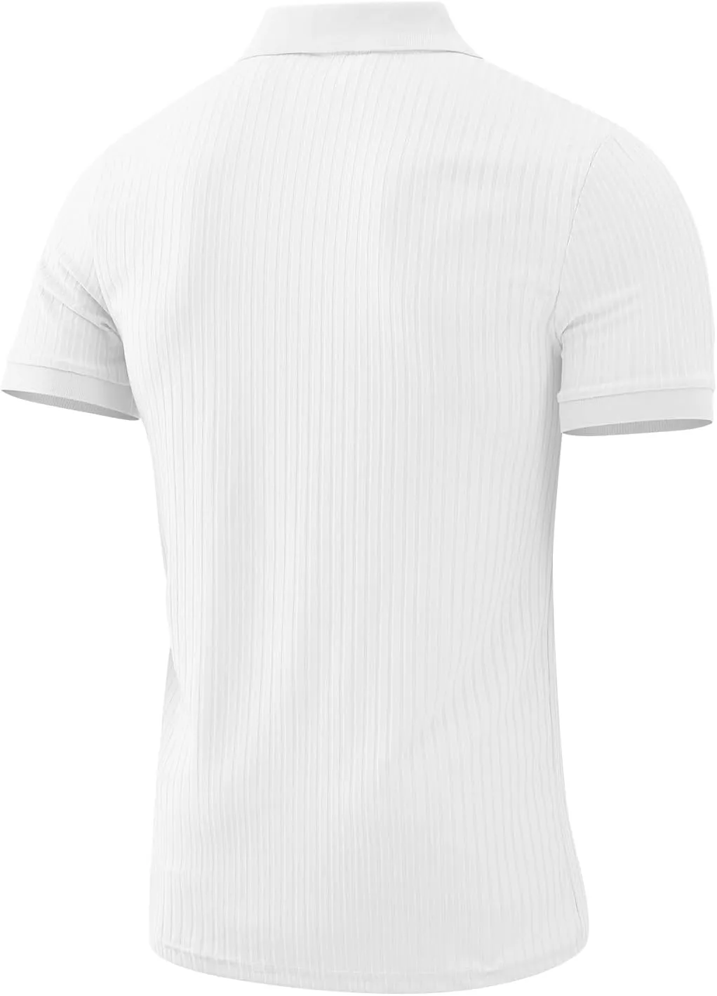 Muscle Polo Shirts for Men Slim Fit Textured Knit Polo Shirts Short Sleeve Mens Collared Shirts Casual Stylish