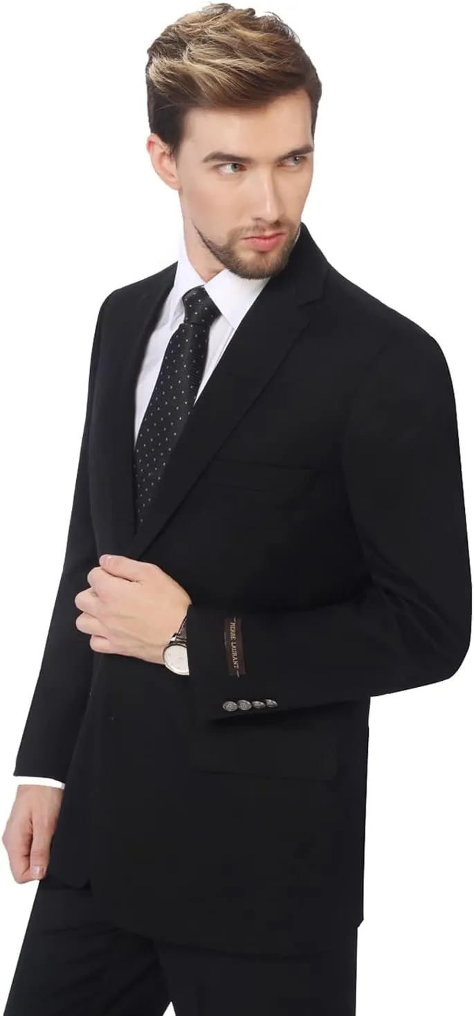 P&L Men's Casual Lightweight Regular Fit Solid Sport Coat Suit Blazer
