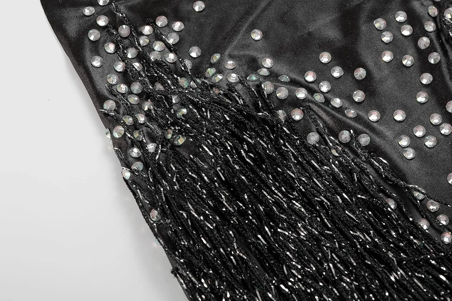 Rhinestones Fringe Skirt Bodysuit Women's Birthday Party Evening Costume Nightclub Dance Wear New Colored