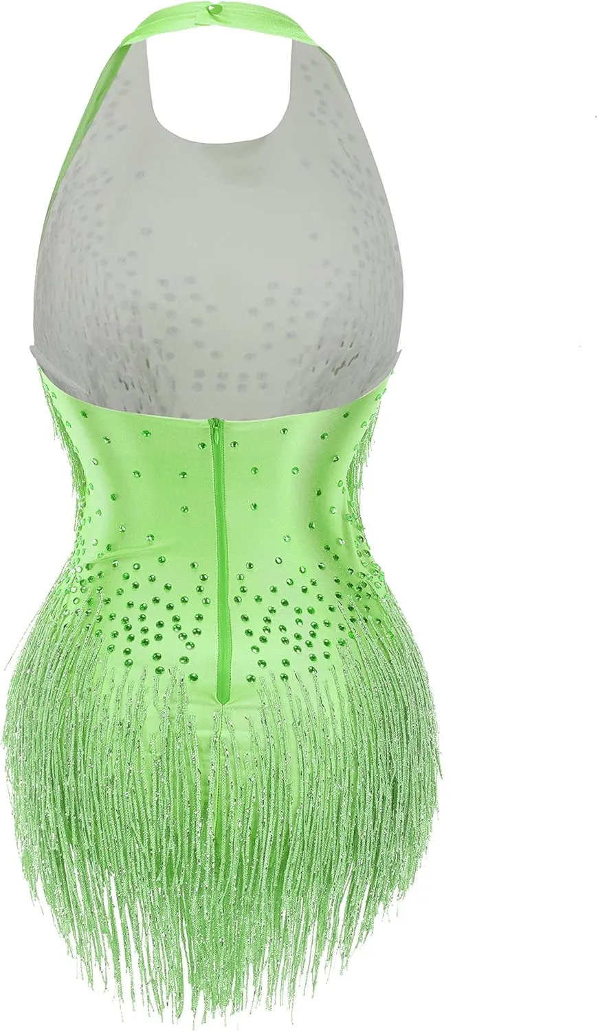 Rhinestones Fringe Skirt Bodysuit Women's Birthday Party Evening Costume Nightclub Dance Wear New Colored