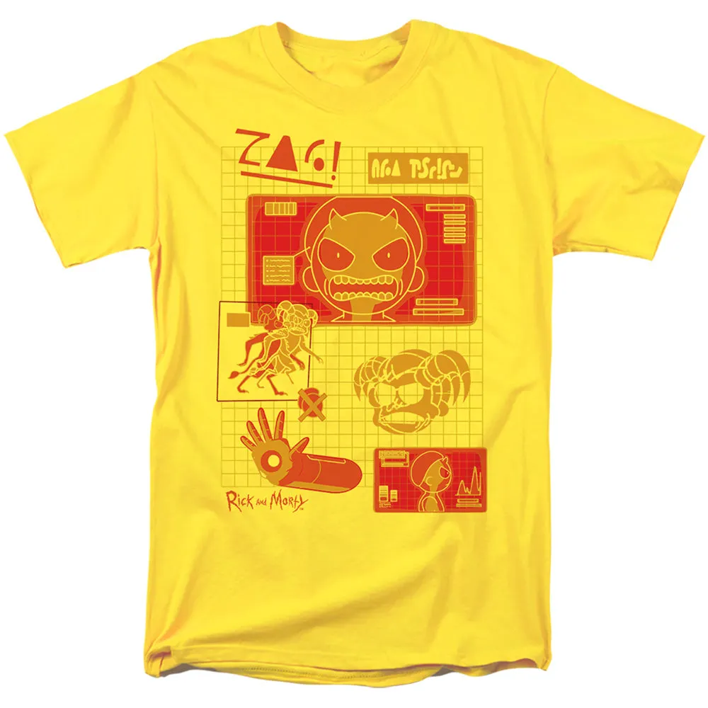 Rick And Morty Devil Morty Mens T Shirt Yellow