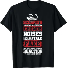 Scorpio Astrology Zodiac Sign Chracteristics Allergies T-Shirt