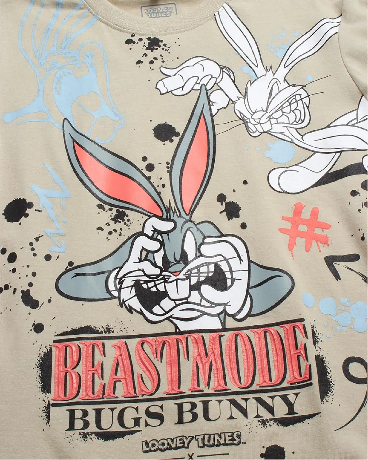 Southpole Boys' Graphic T-Shirts - Looney Tunes Bugs Bunny Tom and Jerry Crewneck Short Sleeve Graphic Tees (Sizes: 8-20)