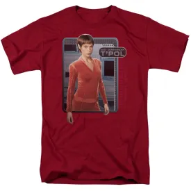 Star Trek T'pol Mens T Shirt Cardinal