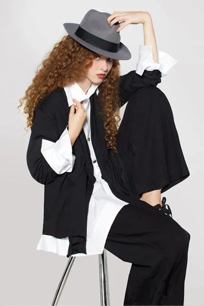 THE KALIYANA SUIT in Black Tokyo & White Carnaby