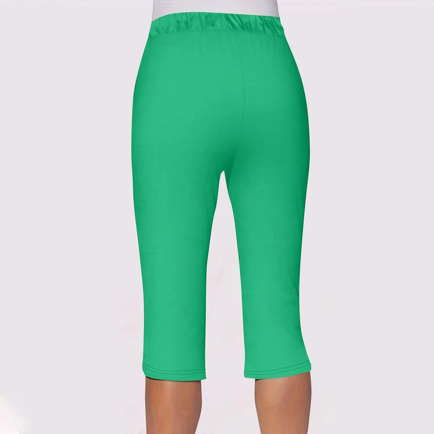 Womens Capri Yoga Pants Loose Workout Joggers Drawstring High Waist Sweatpants Lounge Capris Pants with Pockets